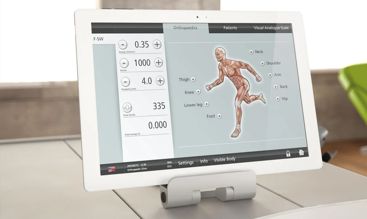 Storz Medical shockwave therapy device at True Radiance MediSpa